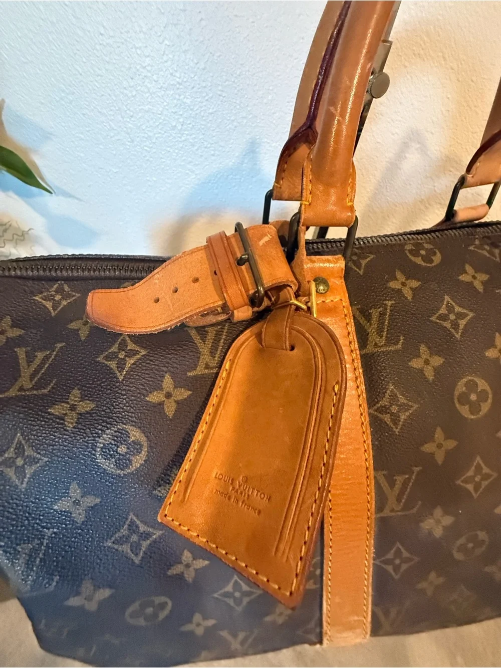 Vintage 1985 Louis Vuitton Monogram Keepall 55 Bandoulière Travel Duffel Bag